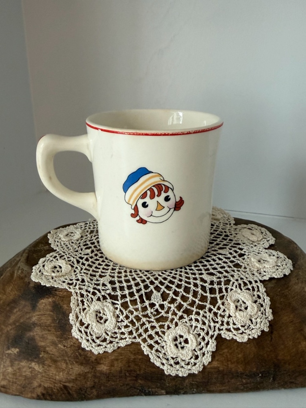 Vintage 1940’s Crooksville Raggedy Ann Mug